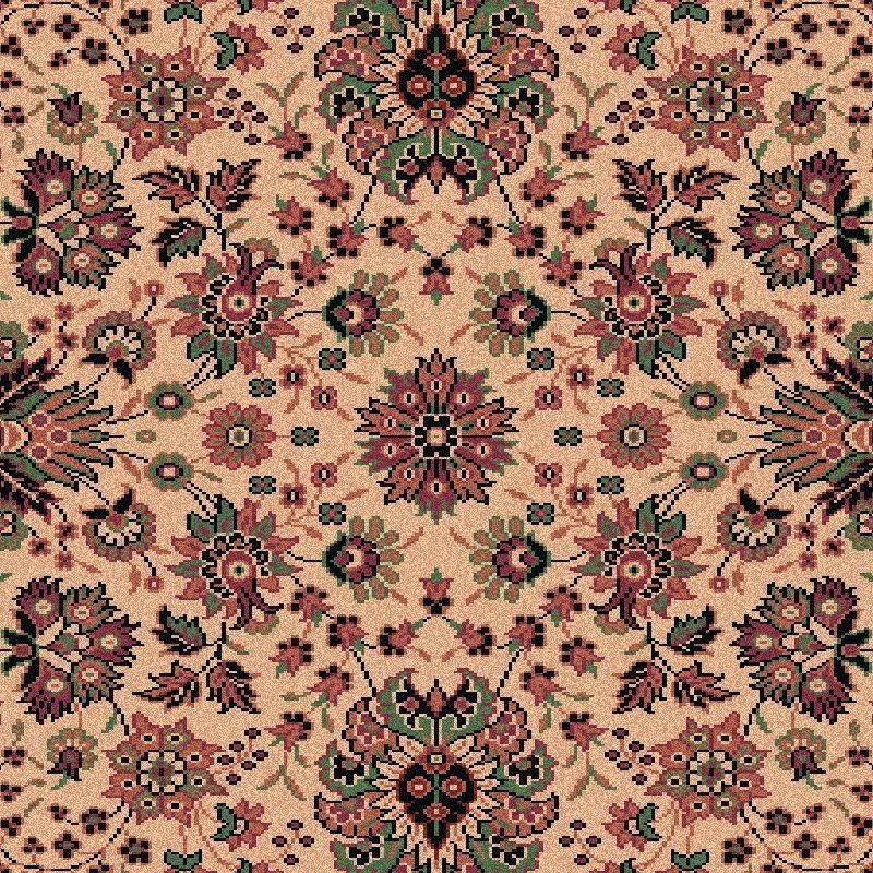 Tappeto persiano Tabriz fine lana crema-rosa 1561-515