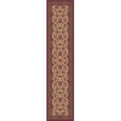 Carpet classico Tabriz fine lana passatoia crema-rosa 1561-515