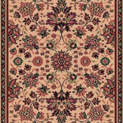 Tappeto persiano Tabriz fine lana passatoia crema-rosa 1561-515 2