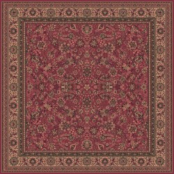 Tappeto persiano Tabriz fine lana quadrato rosa 1561-516