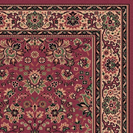 Carpet classico Tabriz fine lana passatoia rosa 1561-516