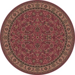 Carpet classico Tabriz fine lana rotondo rosa 1570-516