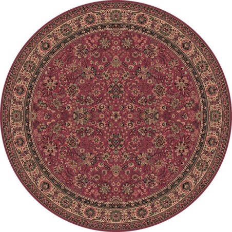 Carpet classico Tabriz fine lana rotondo rosa 1570-516