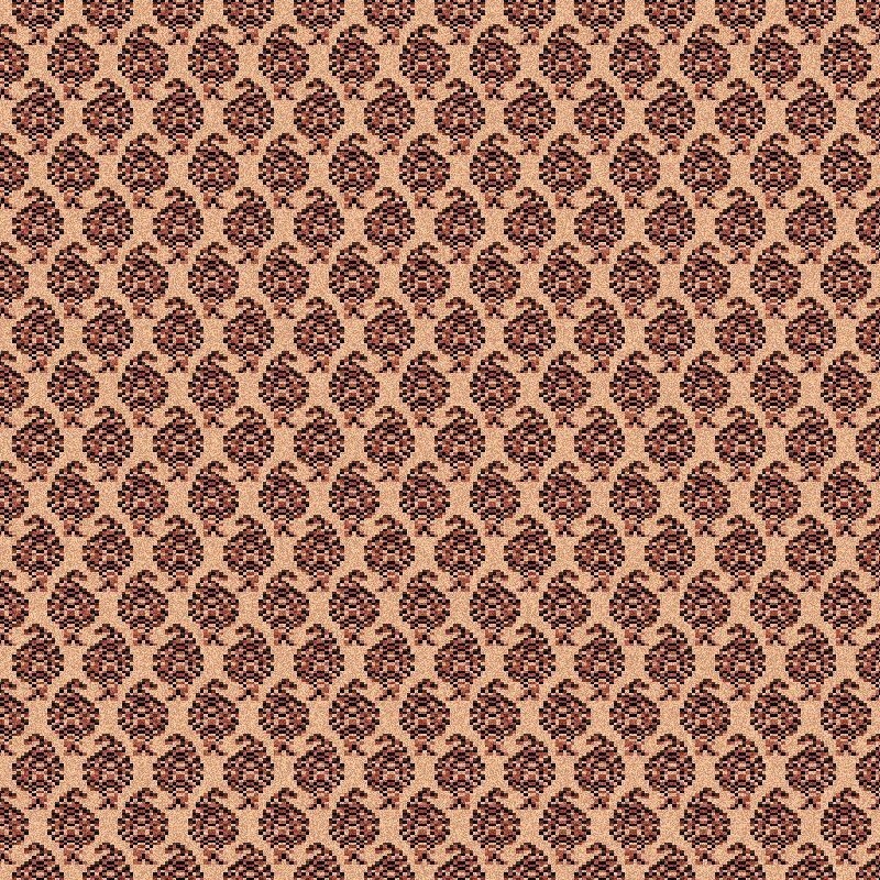 Carpet classico Mir fine lana crema-marrone 1581