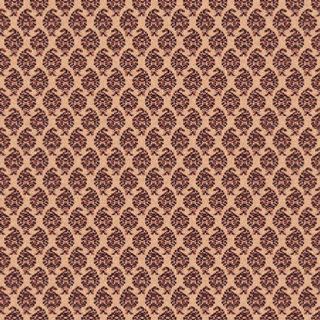 Carpet classico Mir fine lana crema-marrone 1581