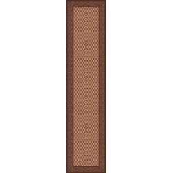 Carpet classico Mir fine lana passatoia crema-marrone 1581