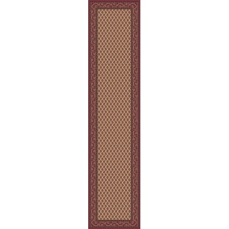 Carpet classico Mir fine lana passatoia crema-rosa 1581