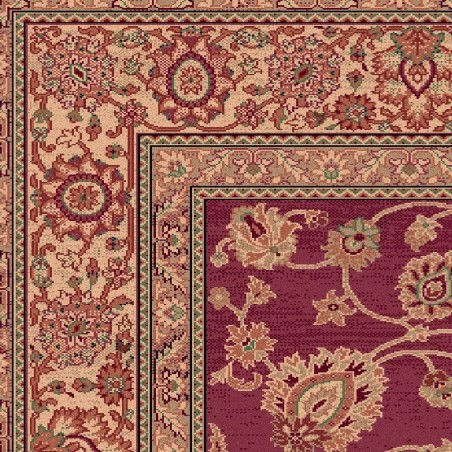 Carpet classico Ziegler fine lana rosa-crema 1637