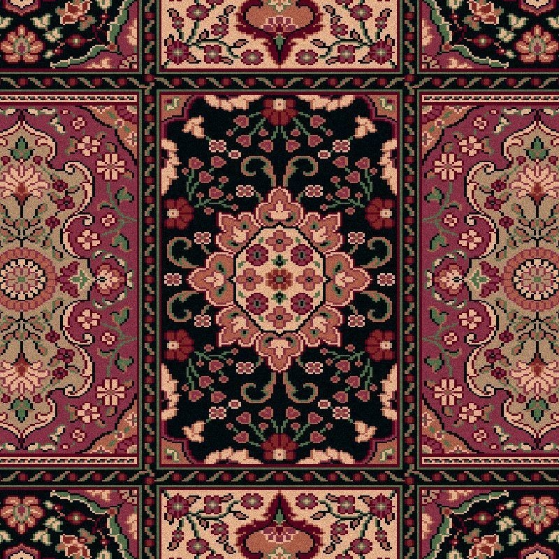 Carpet classico Bakhtiar fine lana marine 1638