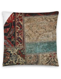 tappeto persia vintage patchwork cm 100x100  2