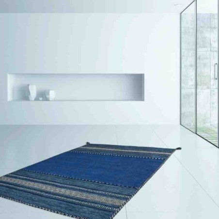 tappeto geometrico Alhambra 335 blu