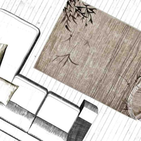 tappeto floreale Argentina Mendoza beige