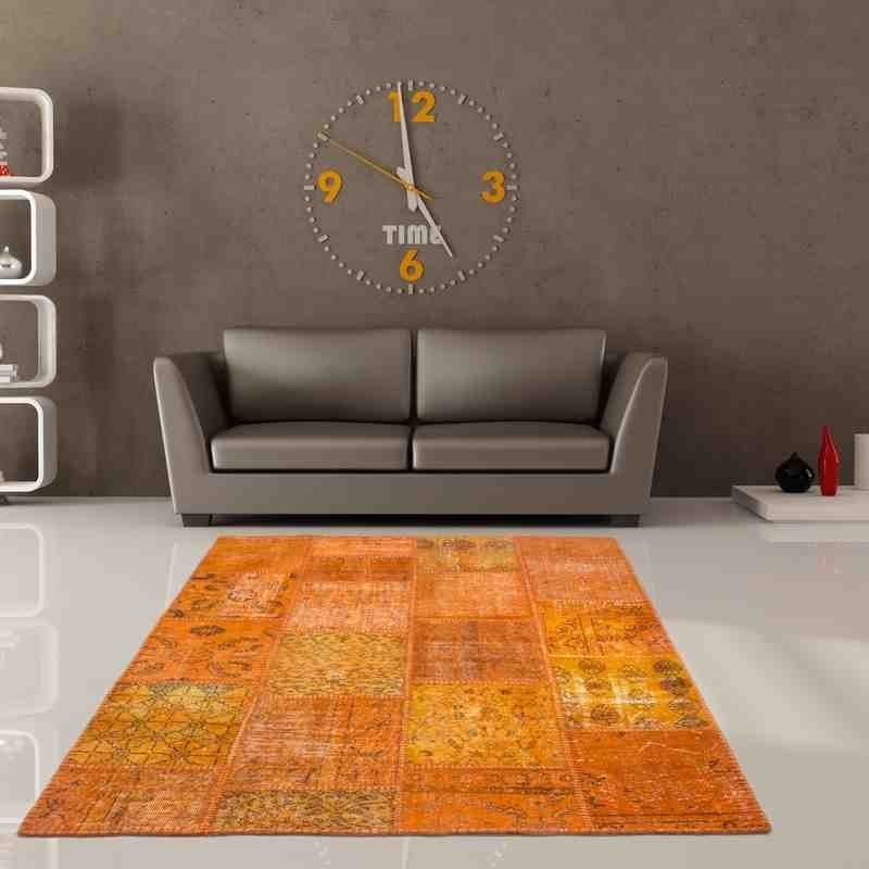 tappeto patchwork Atlas patchwork Turchia 560 arancione lana