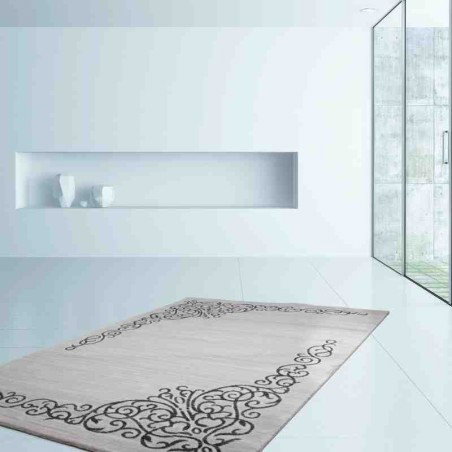 tappeto floreale Austria leopardatoben argento