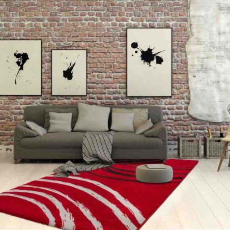 Carpet geometrico Cuba 512 rosso