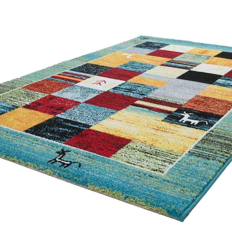 Carpet patchwork Folklore 421 turchese