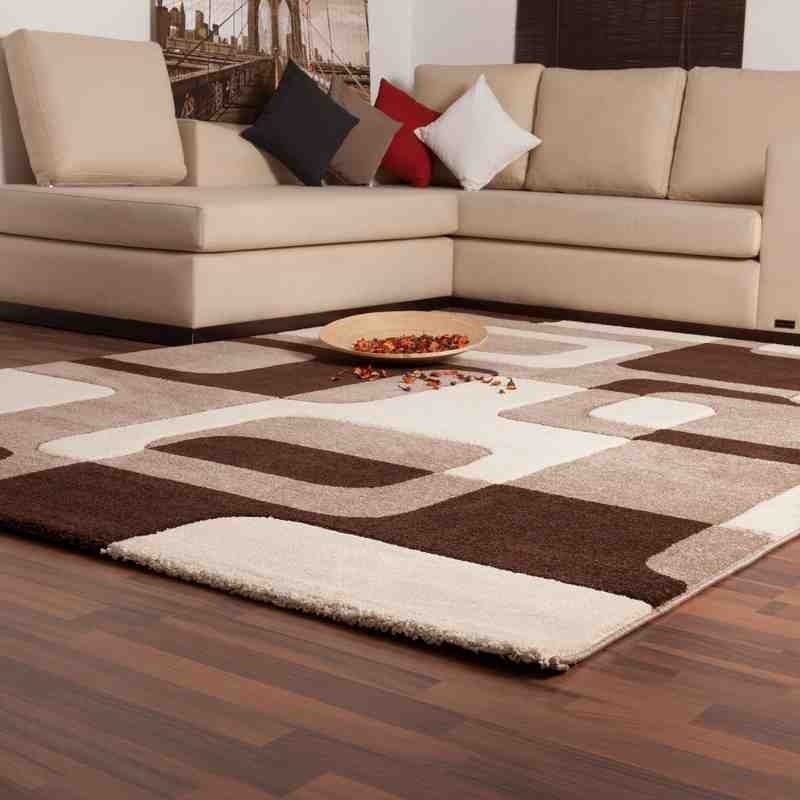 tappeto geometrico France Versailles moca/beige