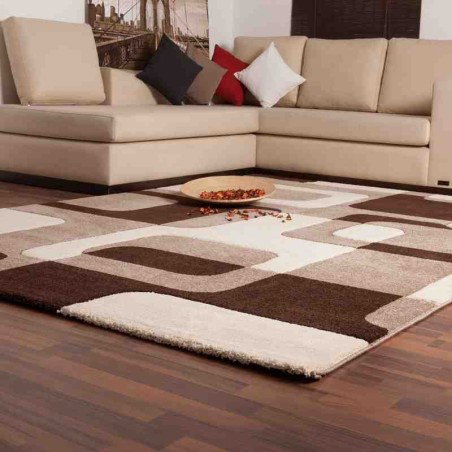 tappeto geometrico France Versailles moca/beige