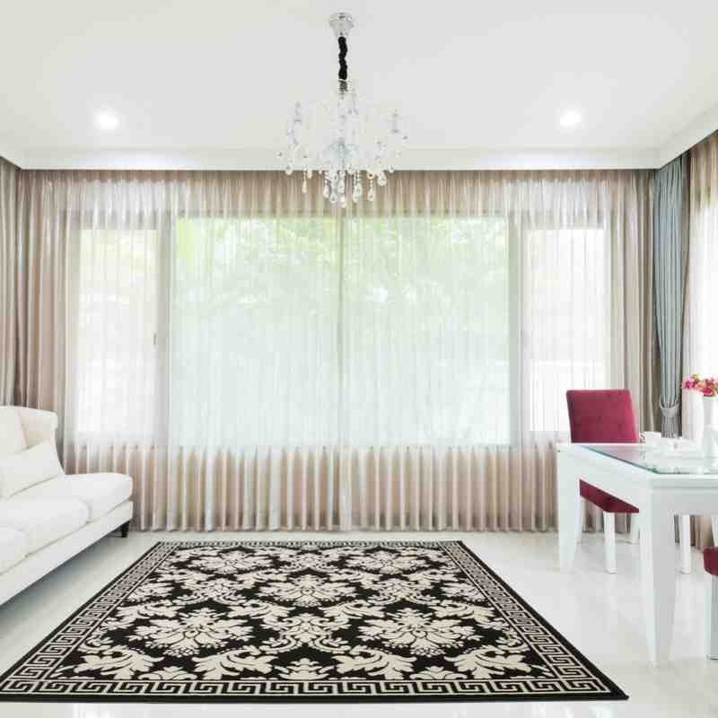 tappeto floreale Funky 1068 argento