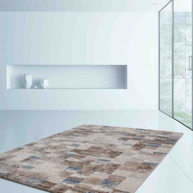 tappeto geometrico Georgia Gori blu