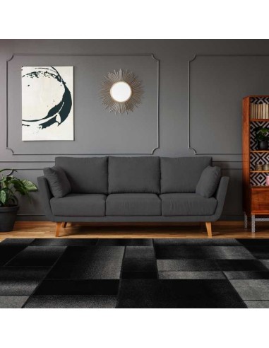 tappeto Arte Espina BROADWAY 300 SCHWARZ ANTRACITE