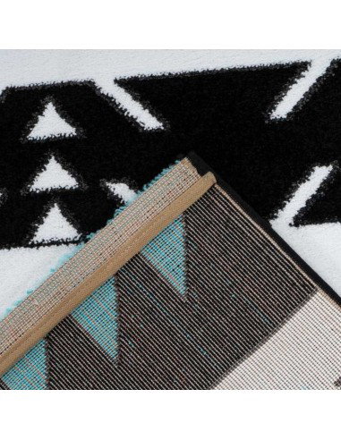 tappeto Arte Espina BROADWAY 400 BIANCO NERO TURCHESE