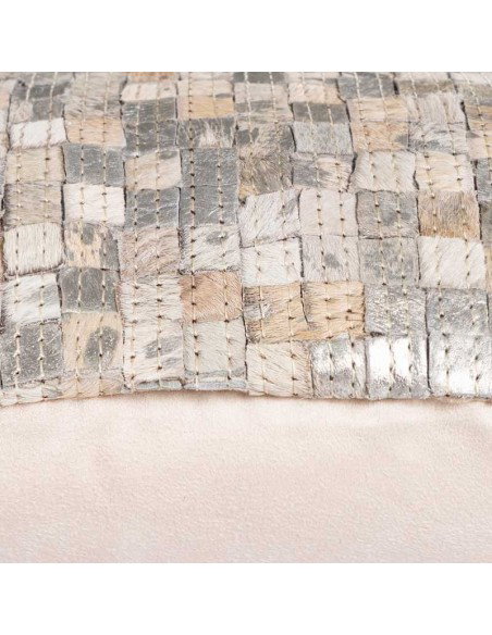 tappeto Arte Espina FINISH CUSCINO 100 BIANCO ARGENTO