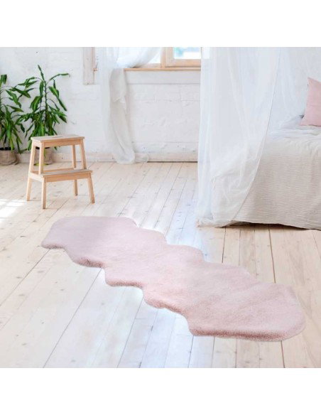tappeto Arte Espina RABBIT DOUBLE SHEEPSKIN 300 ROSA 