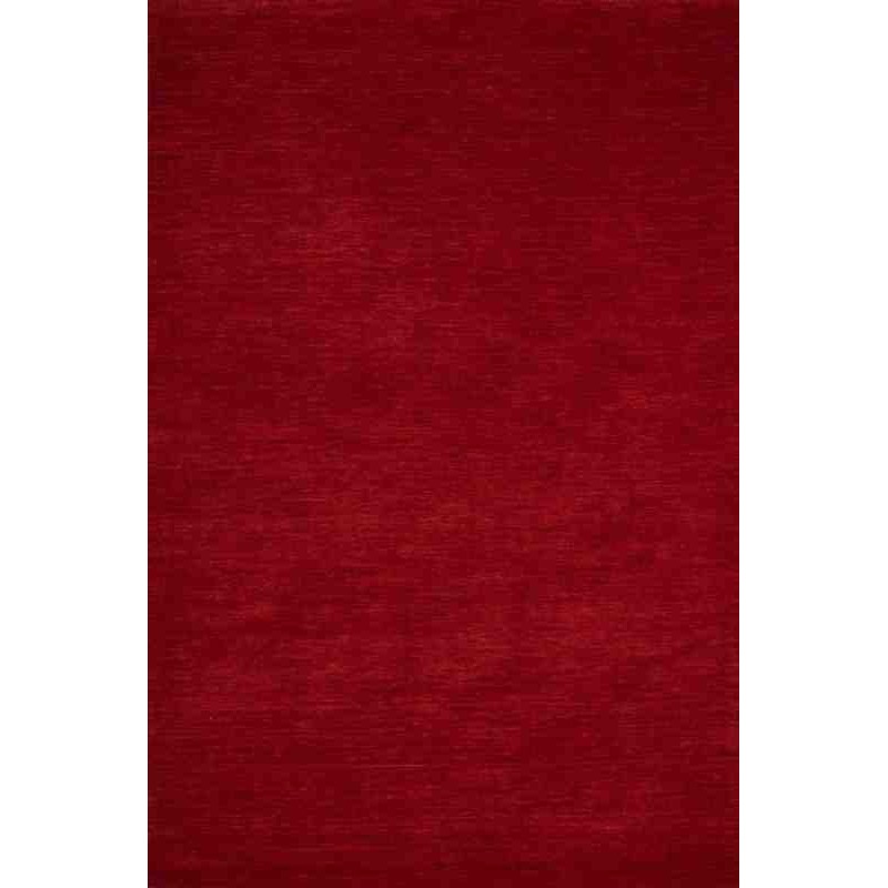 tappeto tinta unita India Mumbai rosso lana