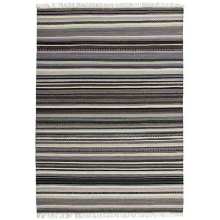 tappeto geometrico Kilim 791 grigio lana