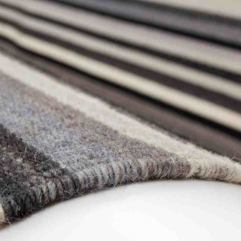 tappeto geometrico Kilim 791 grigio lana