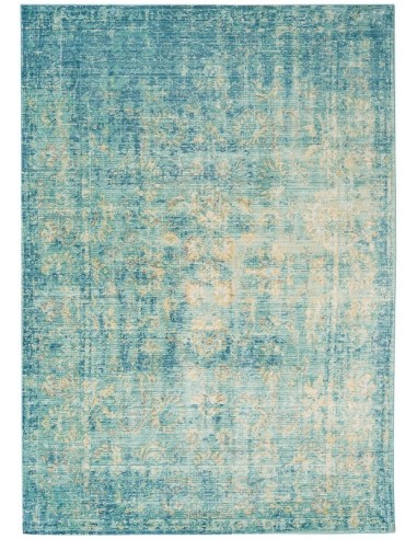 tappeto design Verve Ve08 Antique Blue con cuscino gemello blu/azzurro