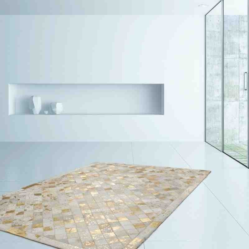 tappeto geometrico Lavish 210 avorio/oro