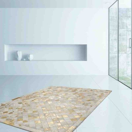 tappeto geometrico Lavish 210 avorio/oro