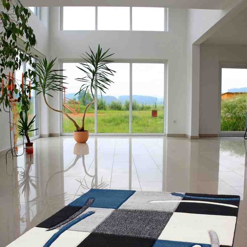 tappeto geometrico Lifestyle 105 blu