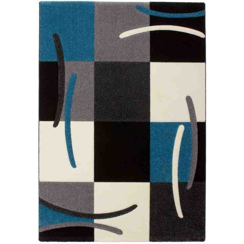 tappeto geometrico Lifestyle 105 blu