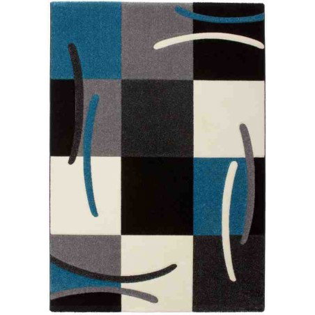 tappeto geometrico Lifestyle 105 blu