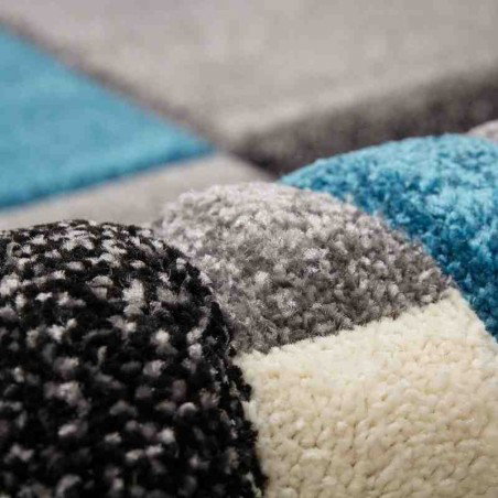 tappeto geometrico Lifestyle 105 blu