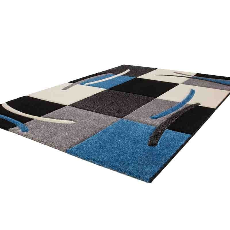 tappeto geometrico Lifestyle 105 blu