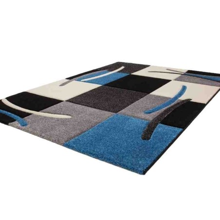 tappeto geometrico Lifestyle 105 blu