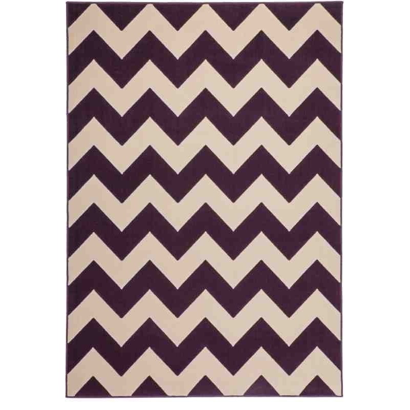 tappeto geometrico Manolya 2095 viola 