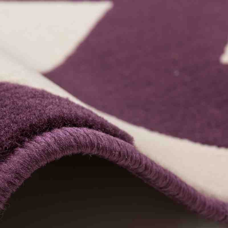 tappeto geometrico Manolya 2095 viola 