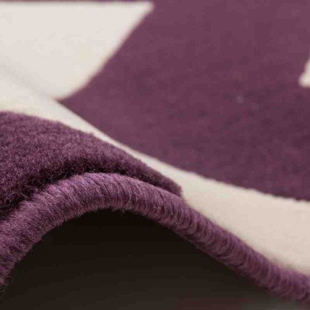 tappeto geometrico Manolya 2095 viola 