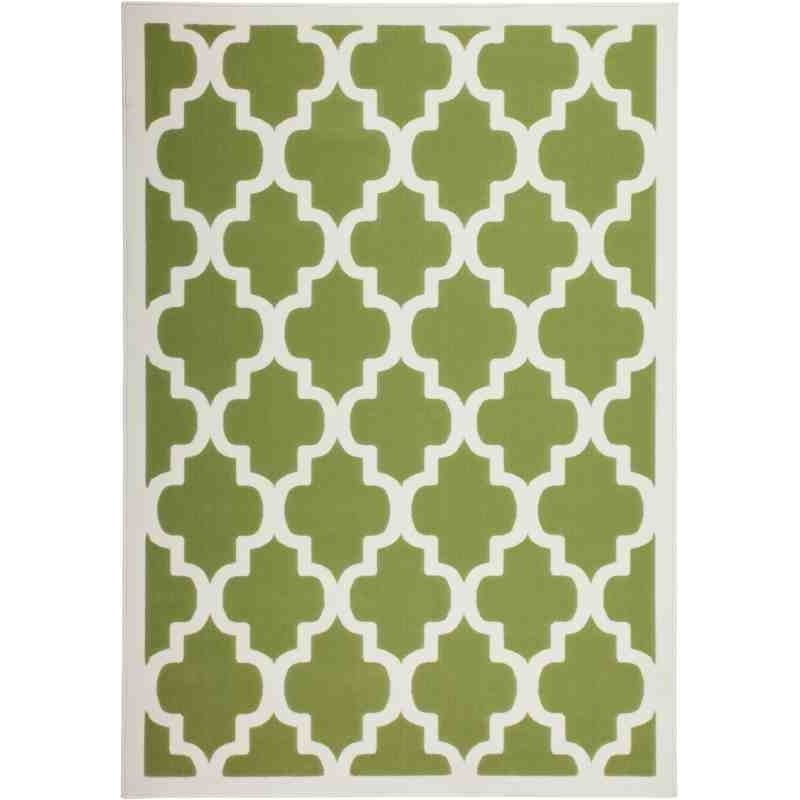 tappeto geometrico Manolya 2097 verde