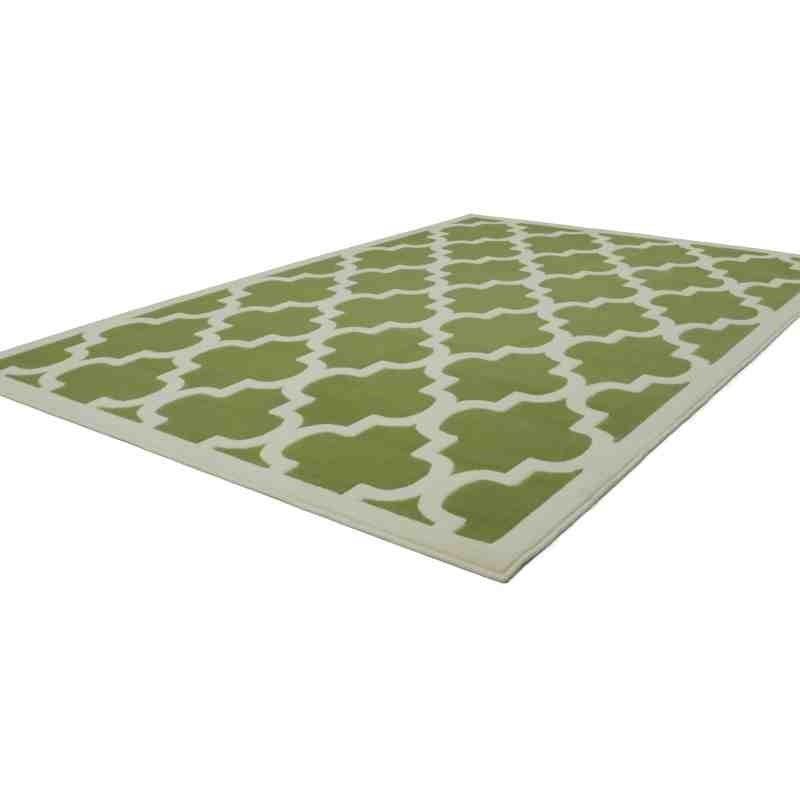 tappeto geometrico Manolya 2097 verde