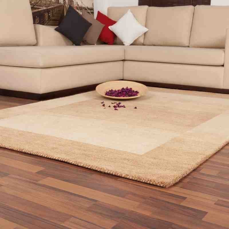 tappeto tinta unita New Zealand Wellington beige lana