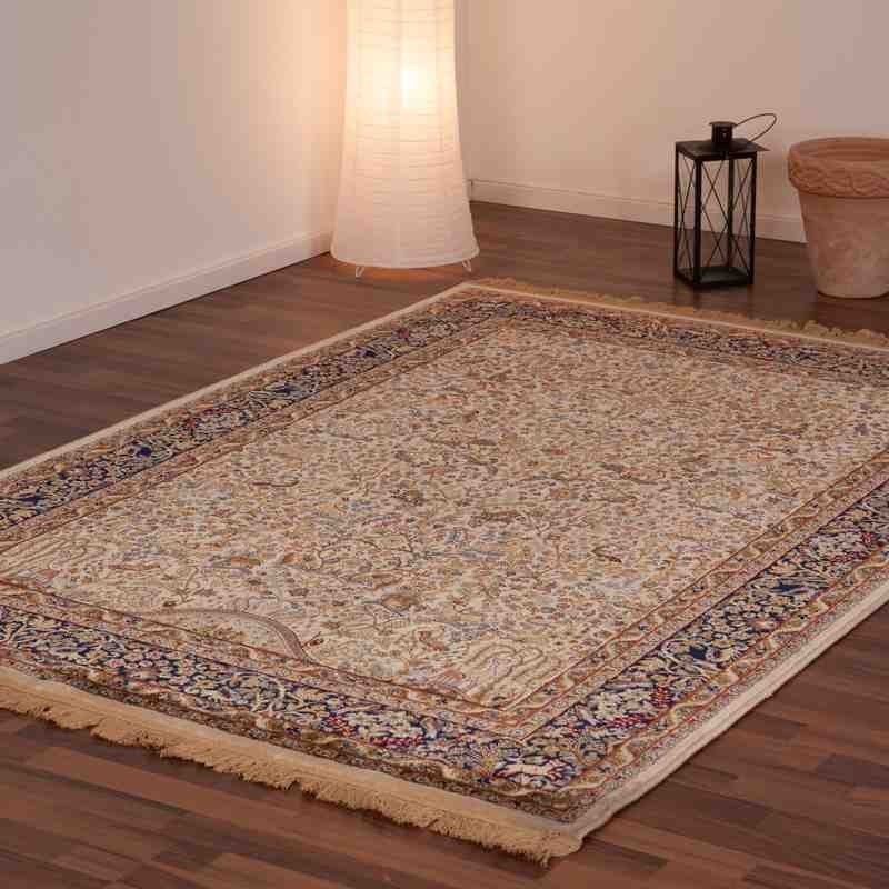 tappeto classico Qatar Dukhan avorio viscosa