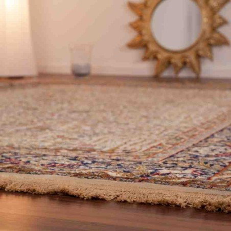 tappeto classico Qatar Dukhan avorio viscosa