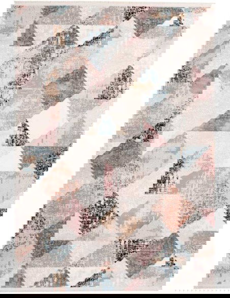 tappeto Milano 225 grigio rosa salmone