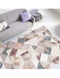 tappeto Milano 225 grigio rosa salmone 2